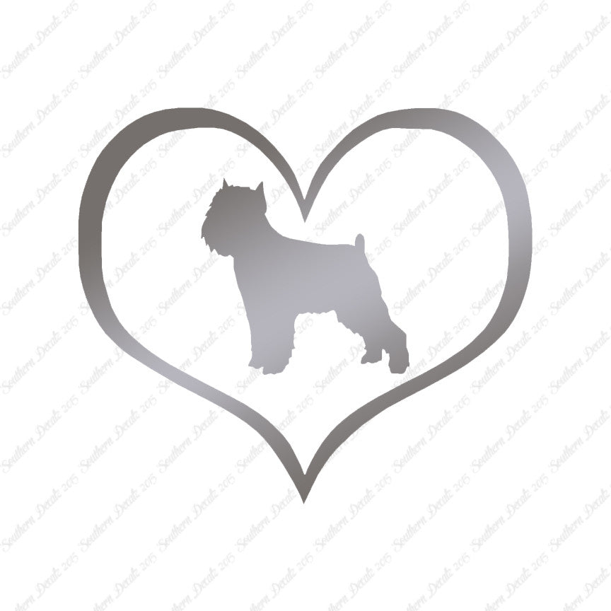Brussels Griffon Dog Heart Love