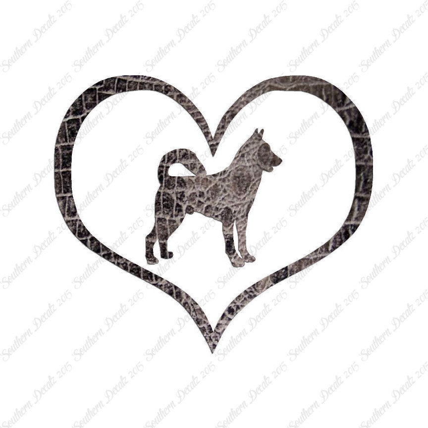 Canaan Dog Heart Love