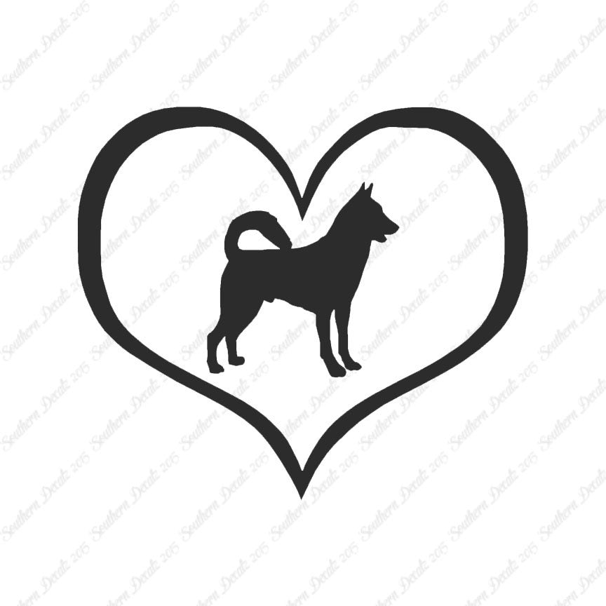 Canaan Dog Heart Love