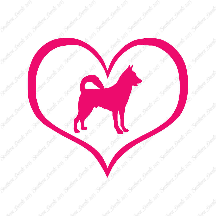 Canaan Dog Heart Love