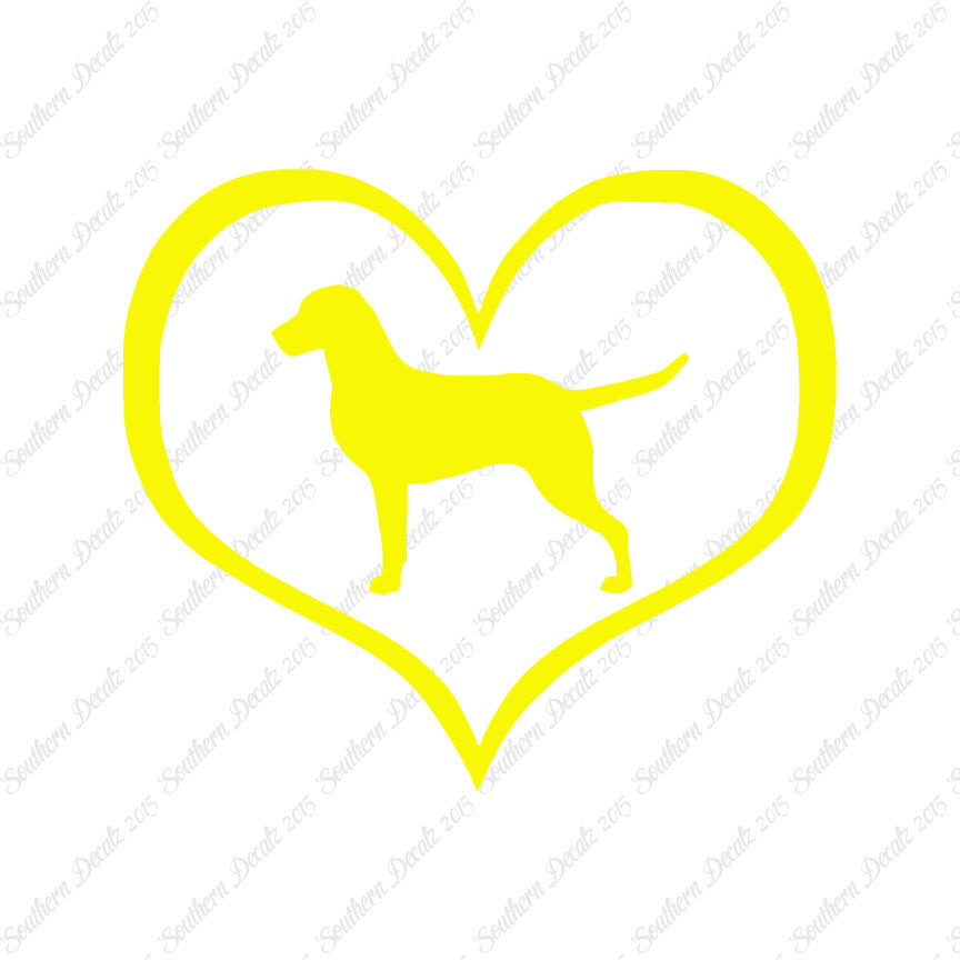 Chesapeake Bay Retriever Dog Heart Love