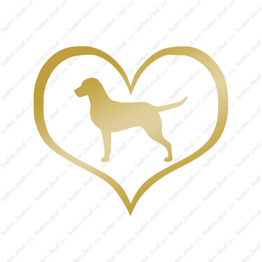 Chesapeake Bay Retriever Dog Heart Love