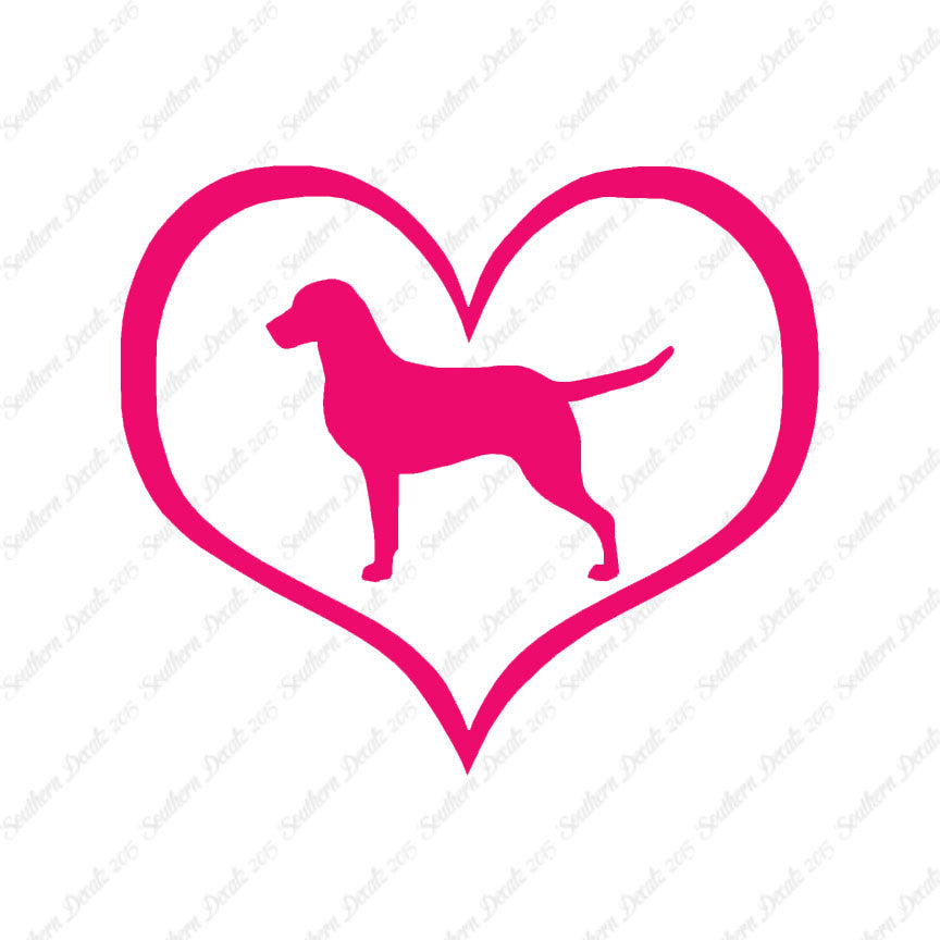 Chesapeake Bay Retriever Dog Heart Love