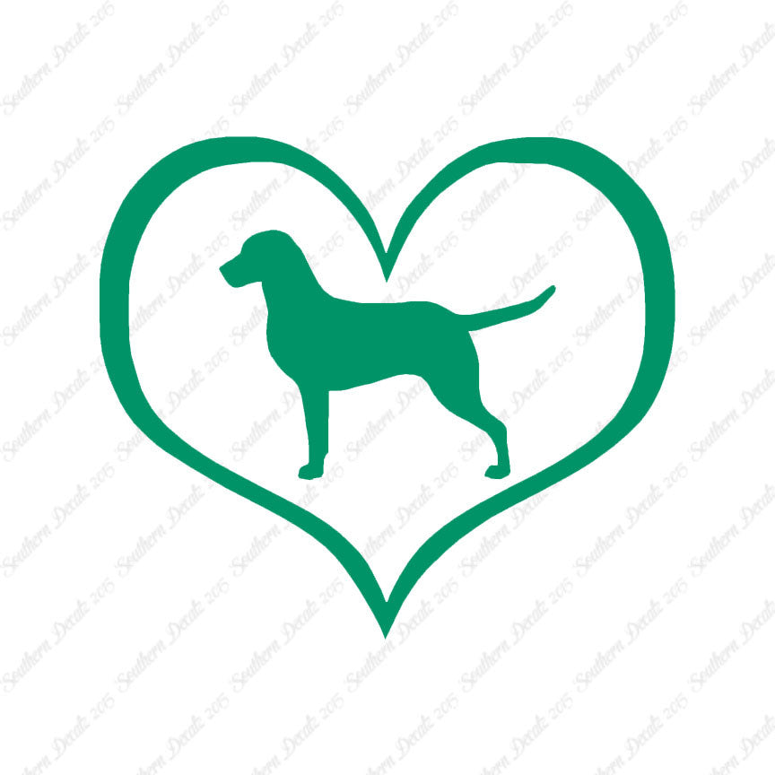 Chesapeake Bay Retriever Dog Heart Love
