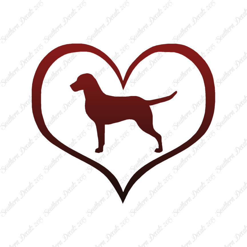 Chesapeake Bay Retriever Dog Heart Love