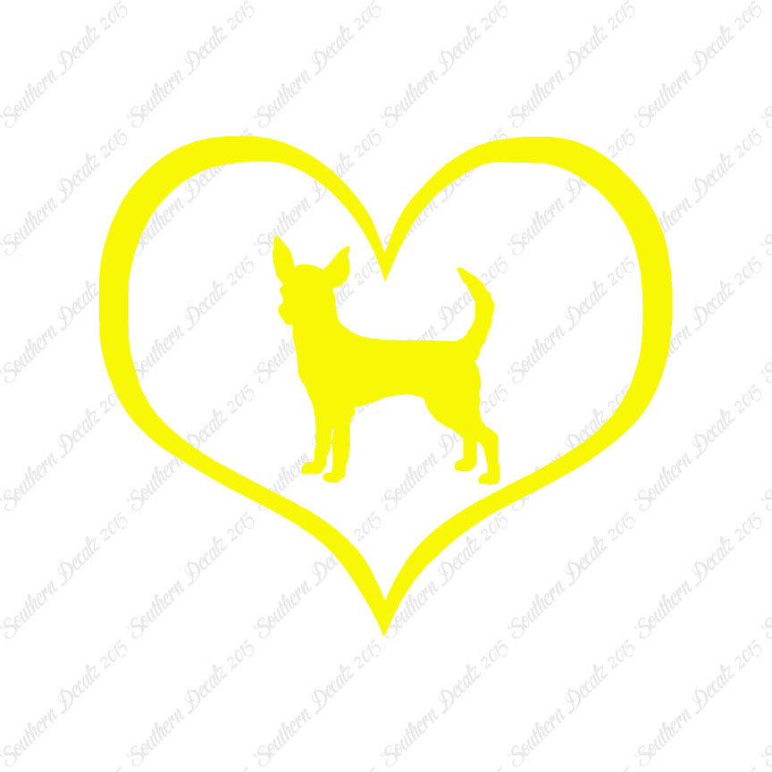Chihuahua Dog Heart Love