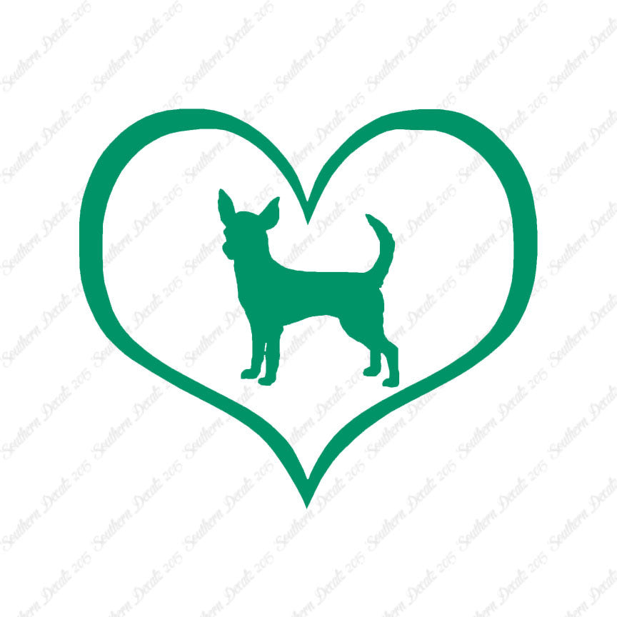 Chihuahua Dog Heart Love
