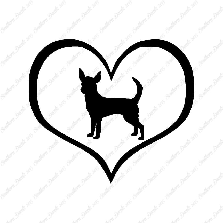 Chihuahua Dog Heart Love