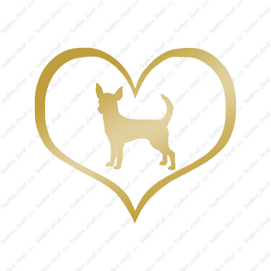 Chihuahua Dog Heart Love