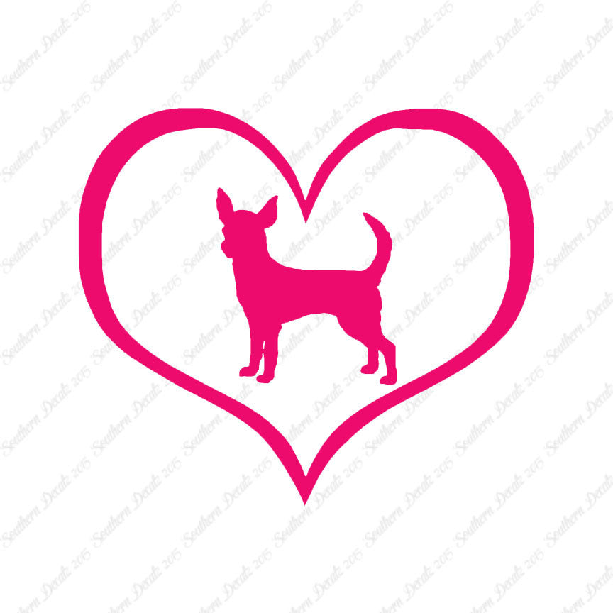 Chihuahua Dog Heart Love