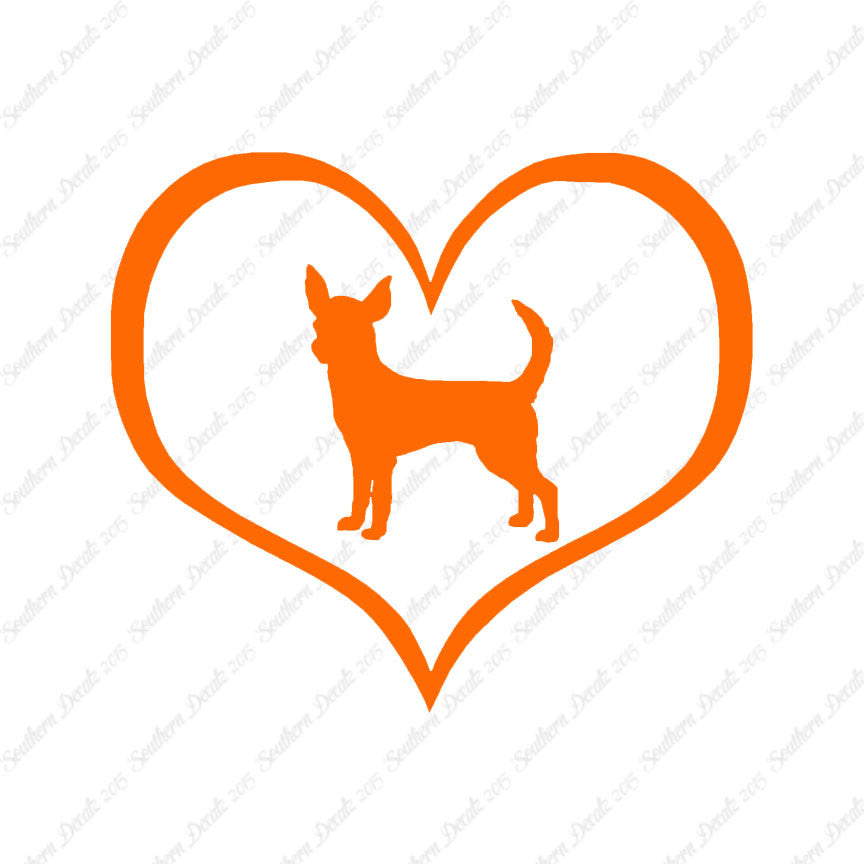 Chihuahua Dog Heart Love