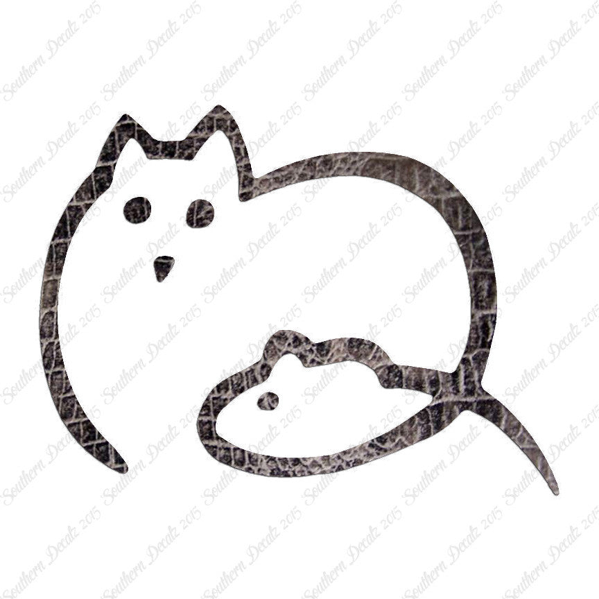 Cat And Mouse Outline