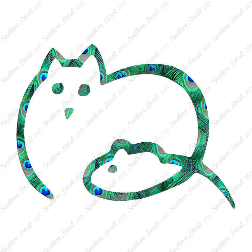 Cat And Mouse Outline