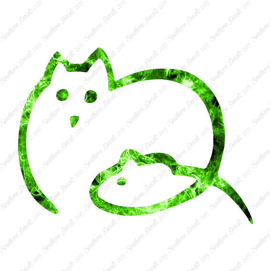 Cat And Mouse Outline