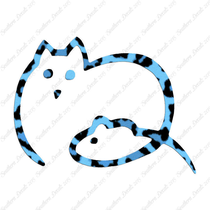 Cat And Mouse Outline
