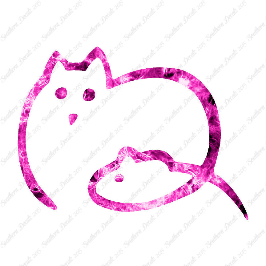 Cat And Mouse Outline