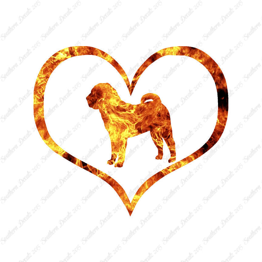 Chinese Shar Pei Dog Heart Love
