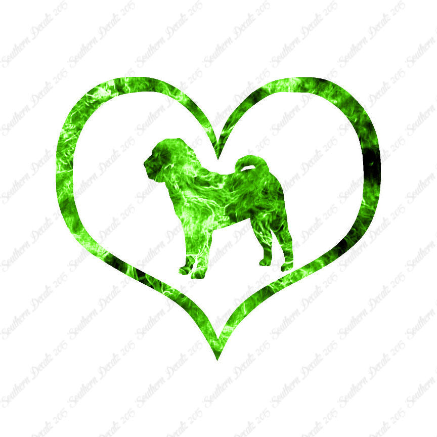 Chinese Shar Pei Dog Heart Love