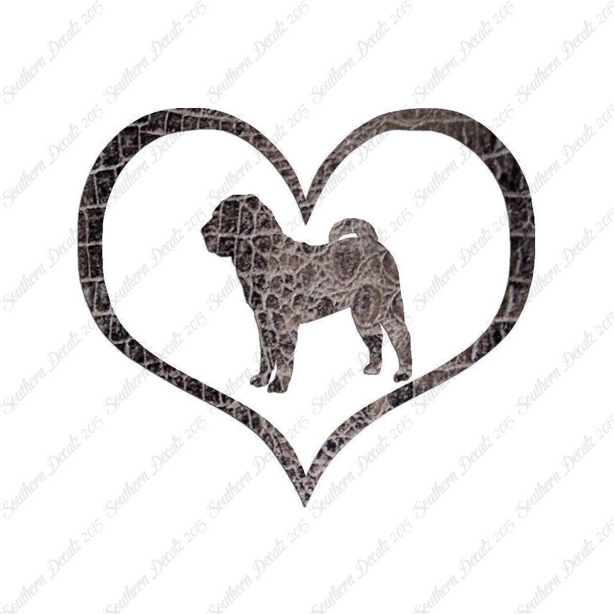Chinese Shar Pei Dog Heart Love