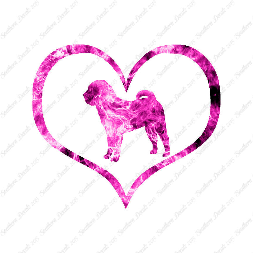 Chinese Shar Pei Dog Heart Love