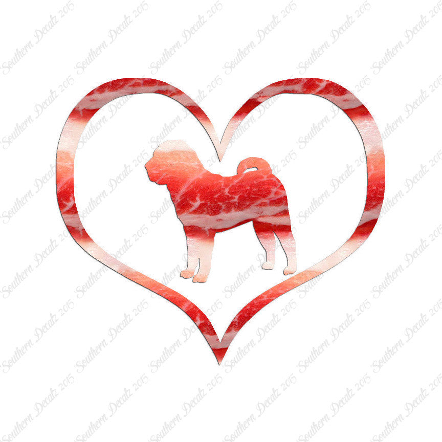 Chinese Shar Pei Dog Heart Love