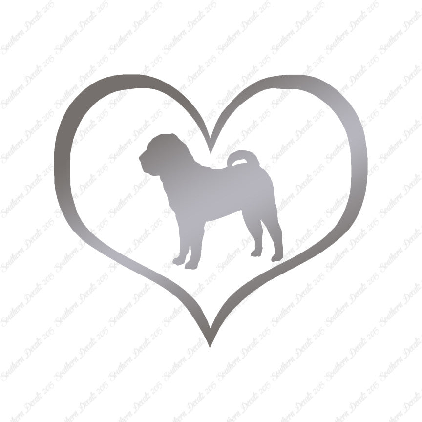 Chinese Shar Pei Dog Heart Love