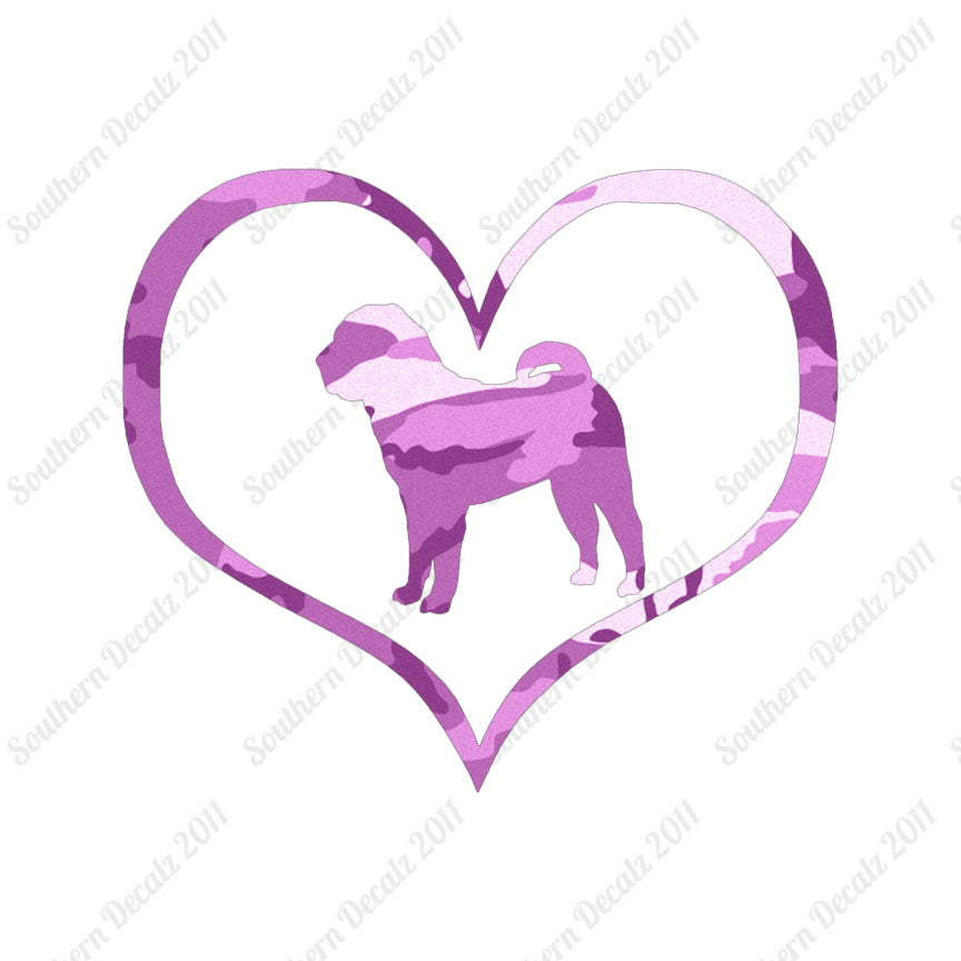 Chinese Shar Pei Dog Heart Love