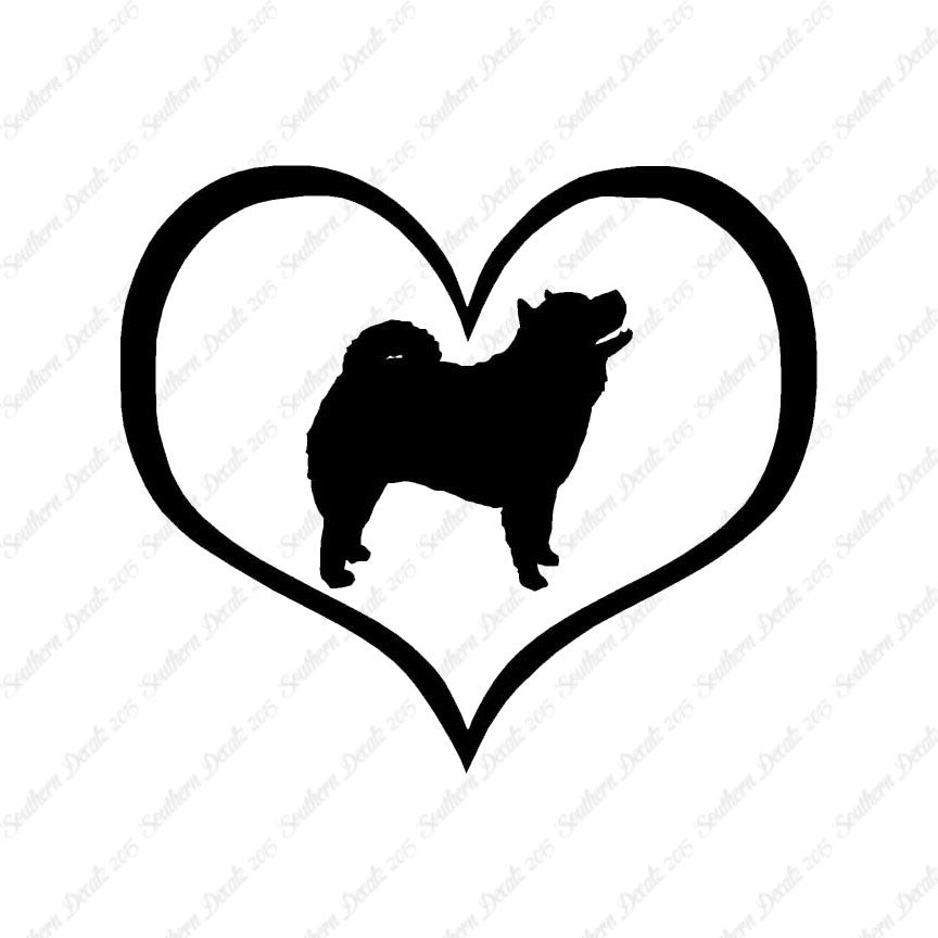 Chow Chow Dog Heart Love