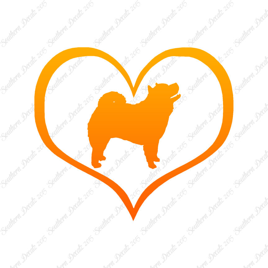 Chow Chow Dog Heart Love