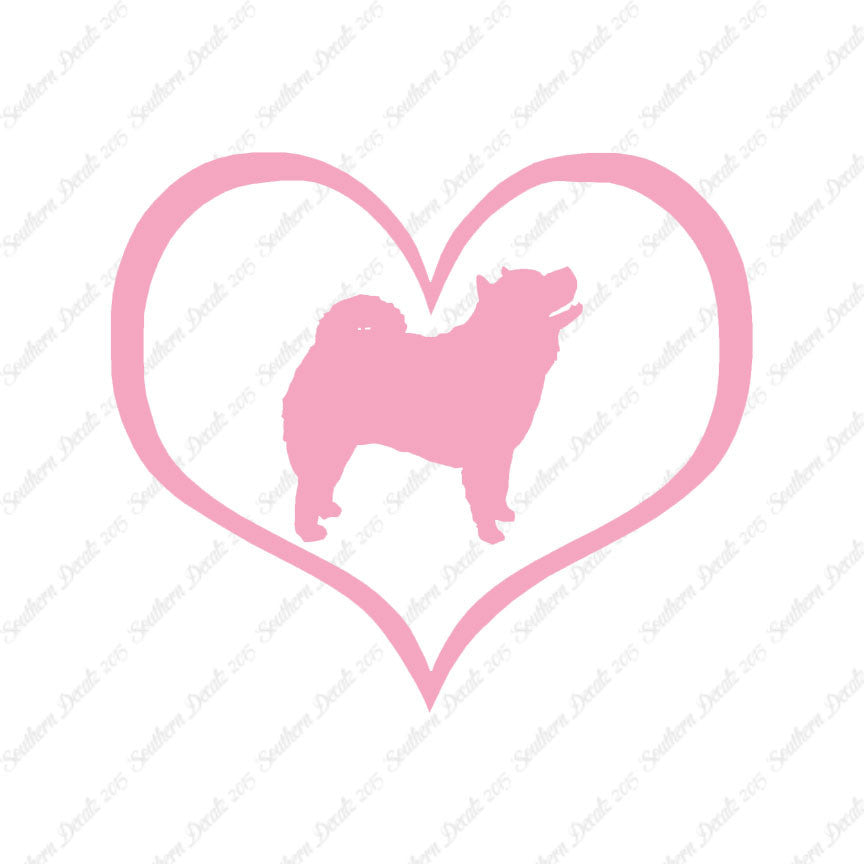 Chow Chow Dog Heart Love