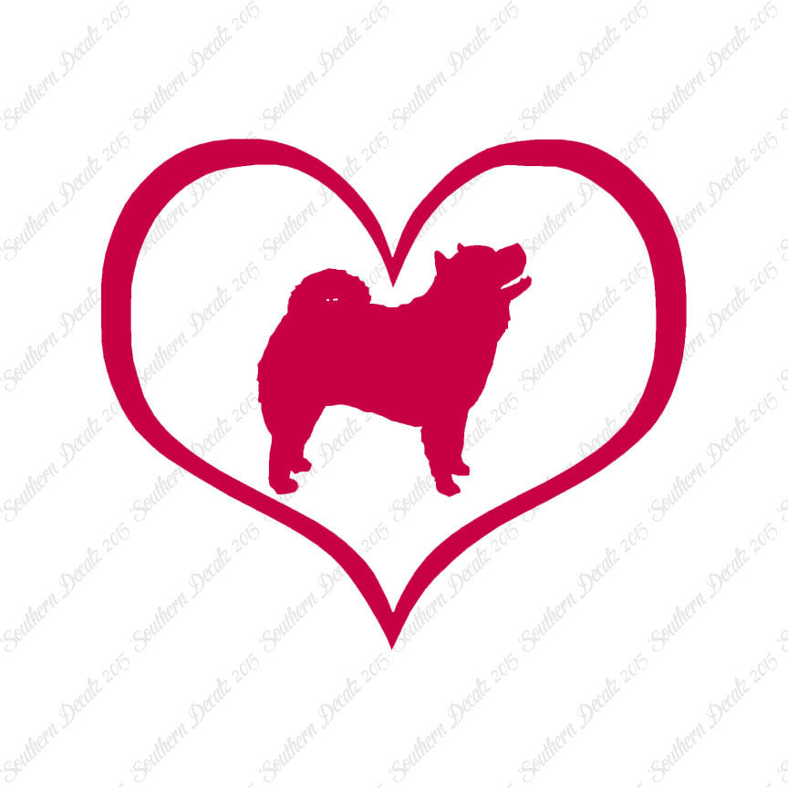 Chow Chow Dog Heart Love