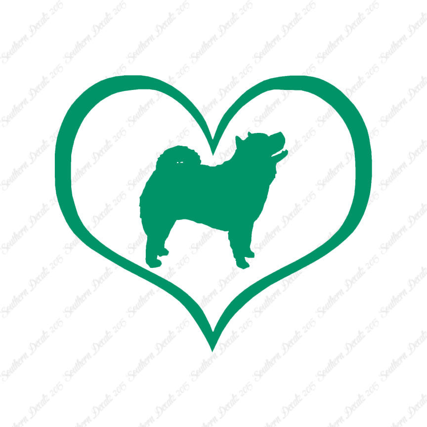 Chow Chow Dog Heart Love