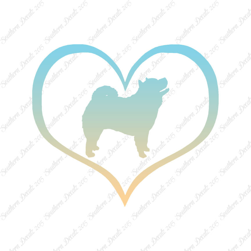 Chow Chow Dog Heart Love
