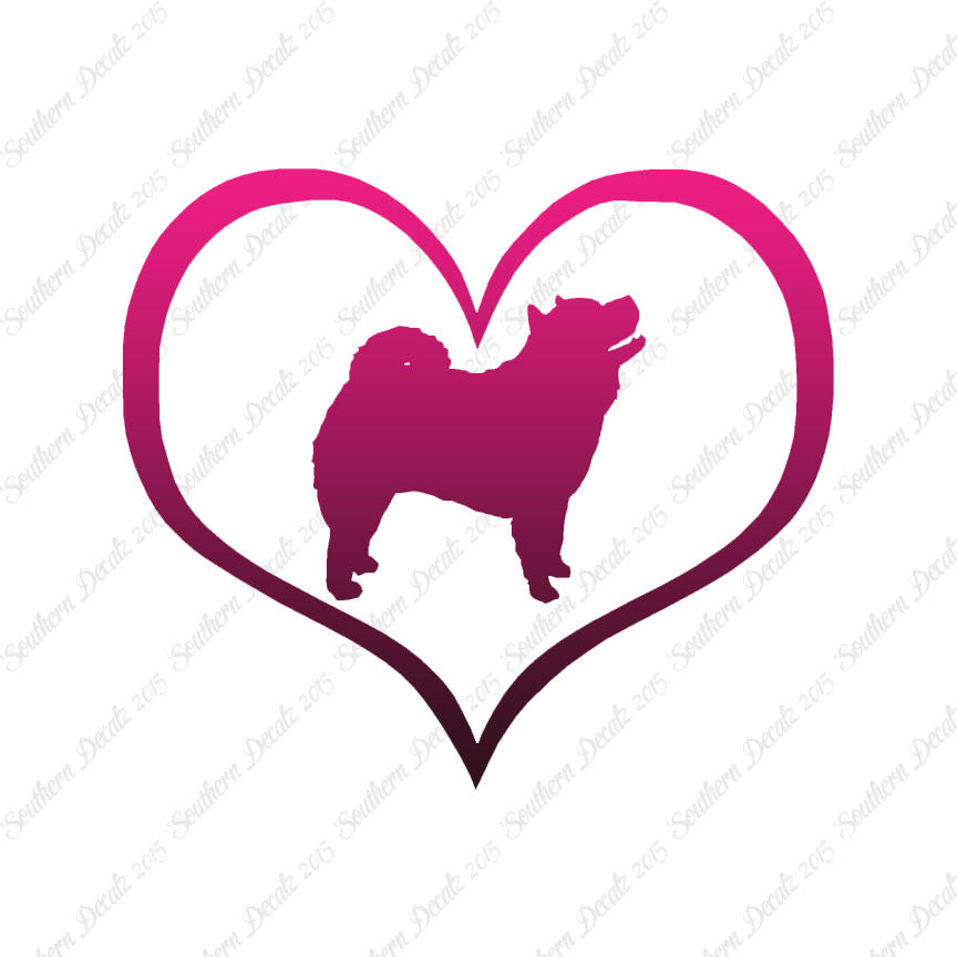 Chow Chow Dog Heart Love