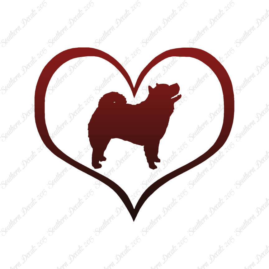 Chow Chow Dog Heart Love