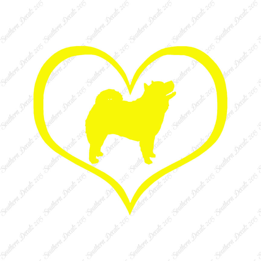 Chow Chow Dog Heart Love