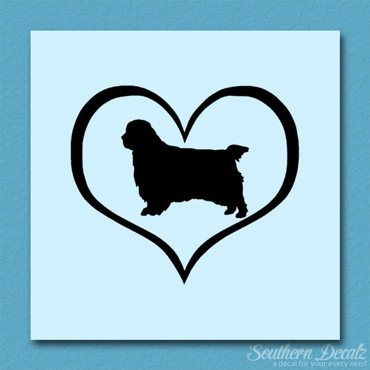 Clumber Spaniel Dog Heart Love