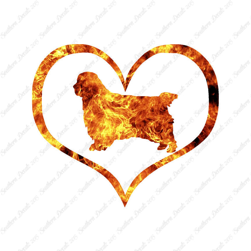 Clumber Spaniel Dog Heart Love