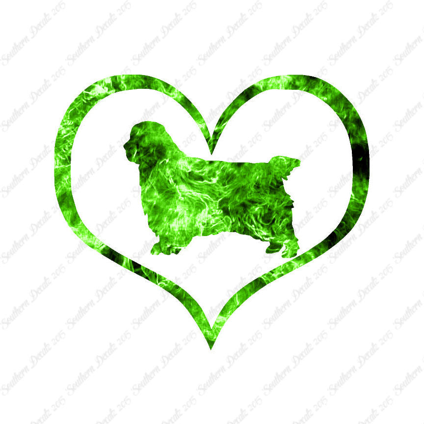 Clumber Spaniel Dog Heart Love