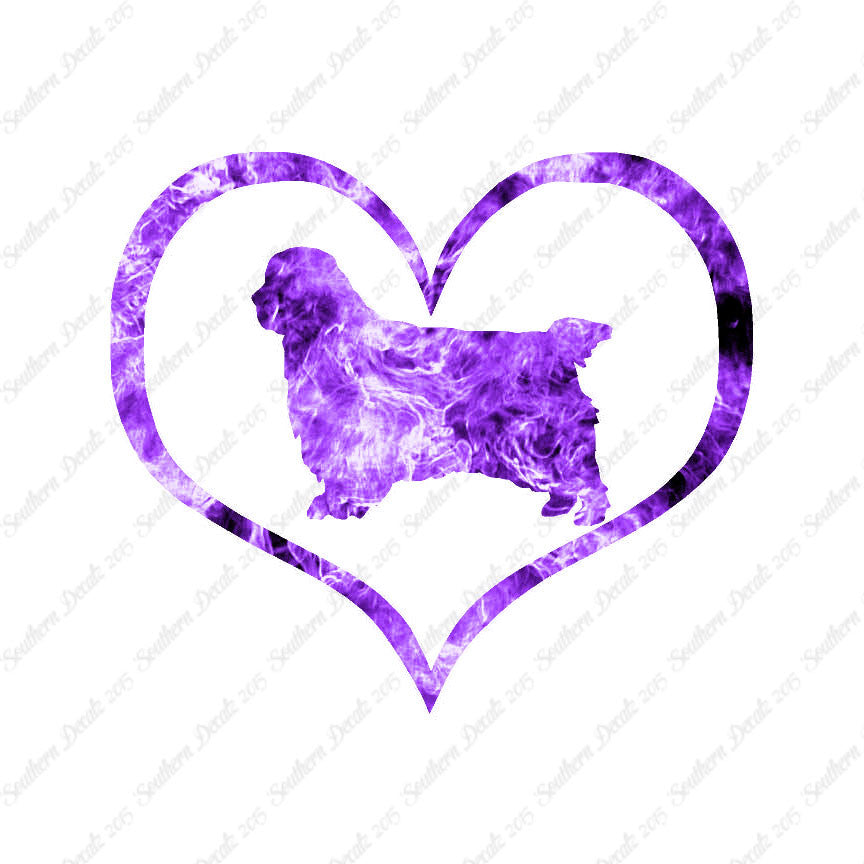 Clumber Spaniel Dog Heart Love