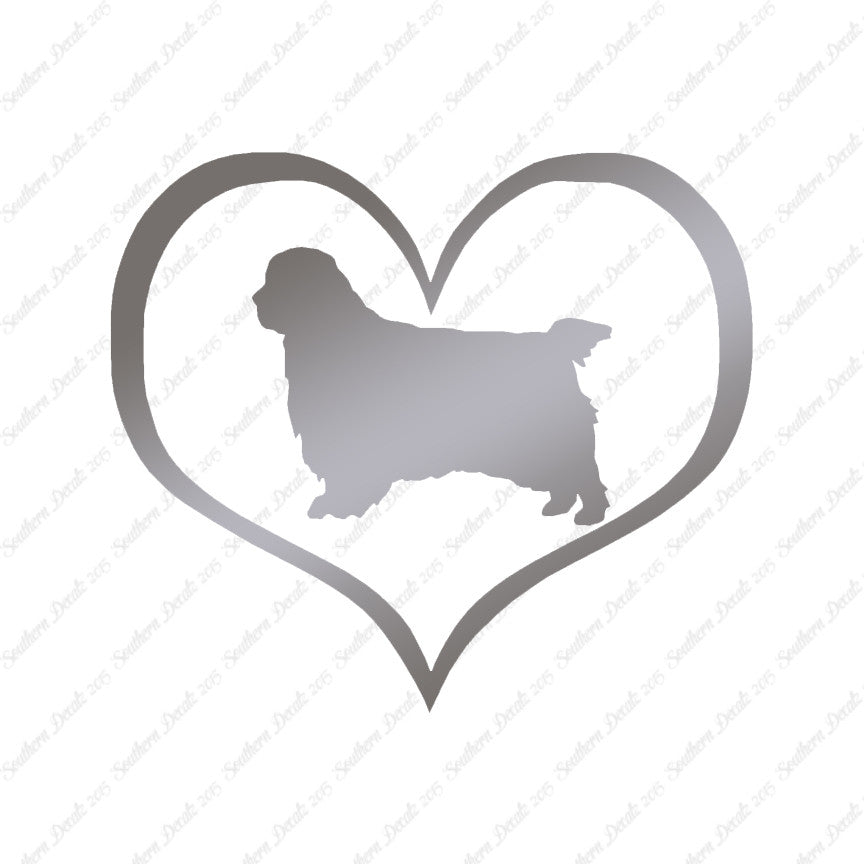 Clumber Spaniel Dog Heart Love