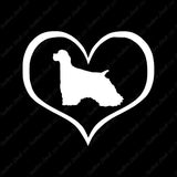 Cocker Spaniel Dog Heart Love