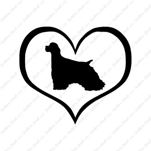 Cocker Spaniel Dog Heart Love