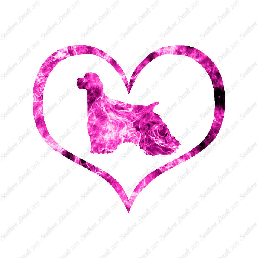 Cocker Spaniel Dog Heart Love