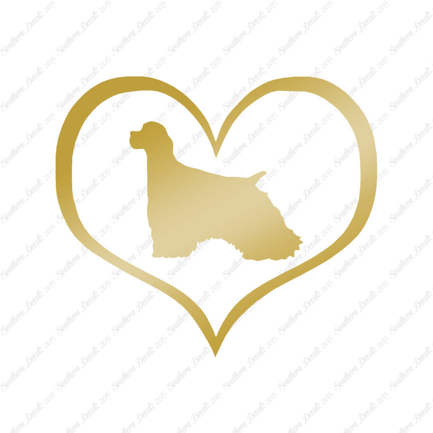 Cocker Spaniel Dog Heart Love