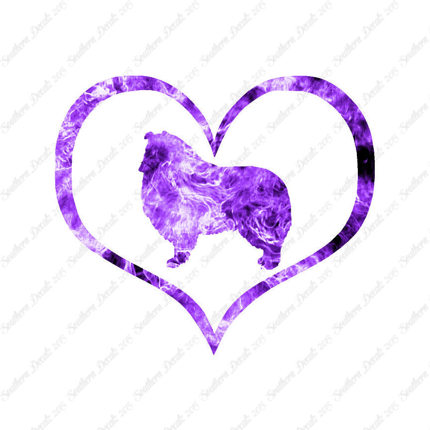 Rough Collie Dog Heart Love