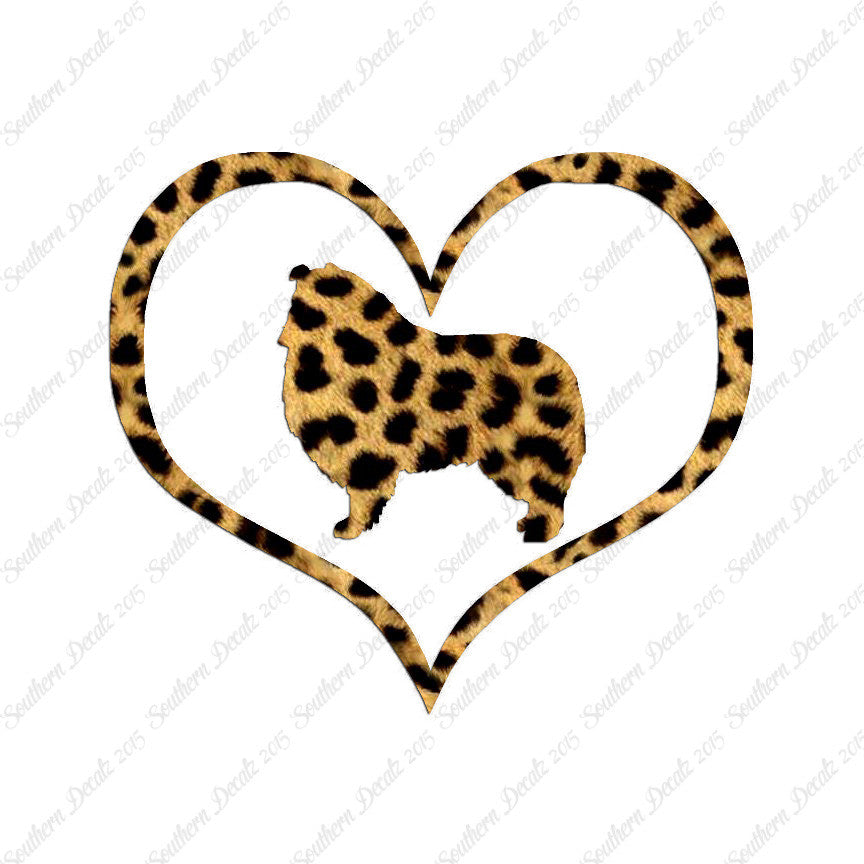 Rough Collie Dog Heart Love
