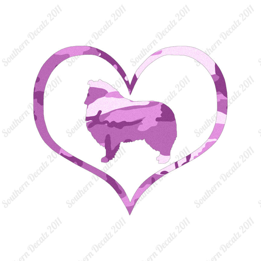 Rough Collie Dog Heart Love