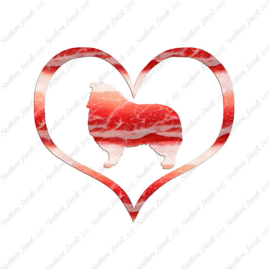 Rough Collie Dog Heart Love