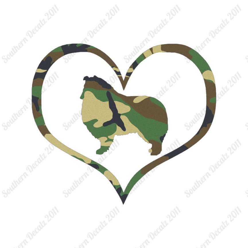 Rough Collie Dog Heart Love